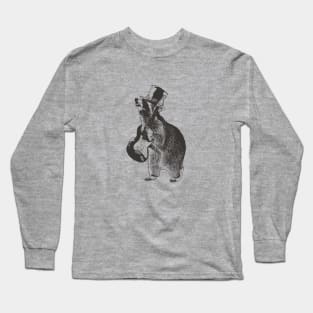 Guitaring Raccoon Long Sleeve T-Shirt